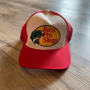 Bass Pro Shops Embroidered Logo Mesh Cap Red One Size